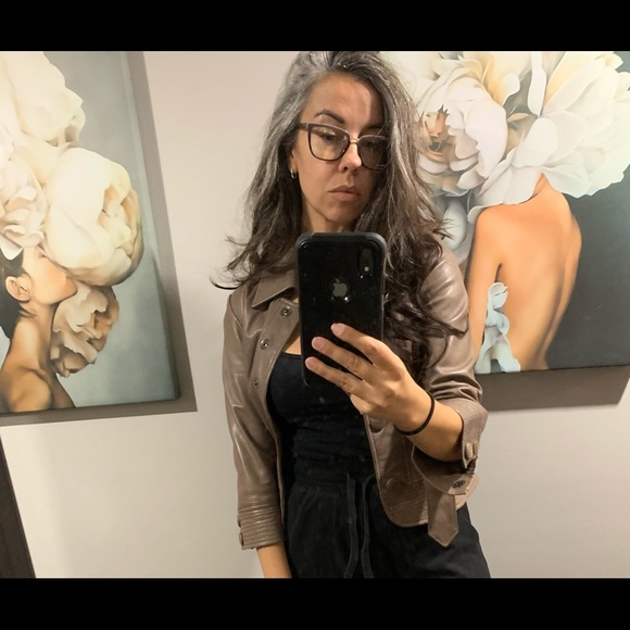 Belted Guess leather jacket - Picture 2 of 8